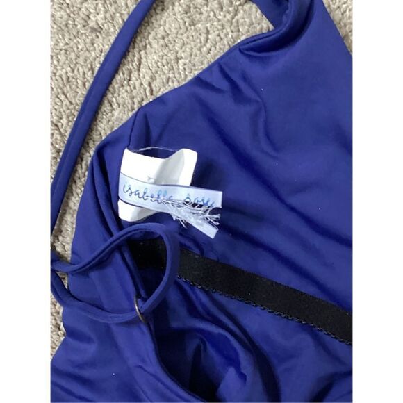 New. Isabell Rose navy tie front swimsuit. Retails $148 - Picture 7 of 7